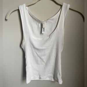 Skims Ribbed Tank White Size small